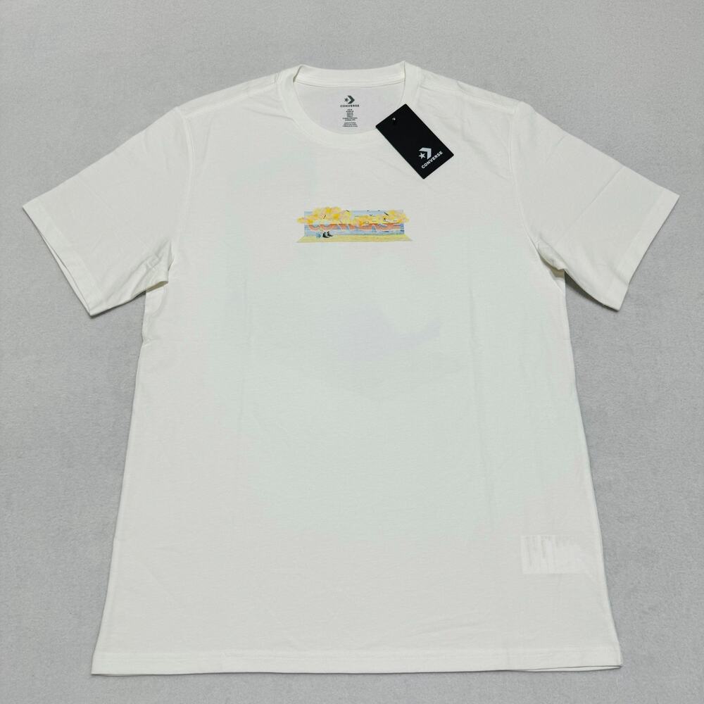 Converse Tee Men’s Size Medium All Star White Short Sleeve Graphic Pullover NWT